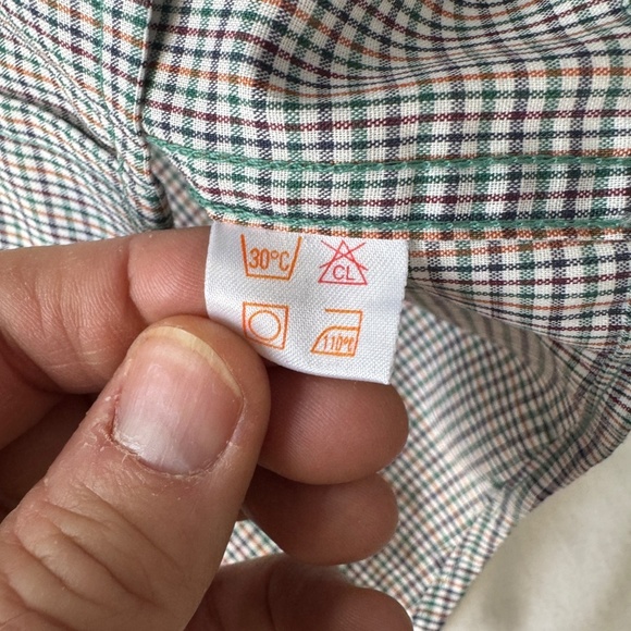 BAHAMA Men's Long Sleeve Micro-Check Long Sleeve Button Up Shirt Multicolor M - Picture 8 of 13